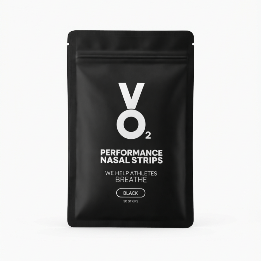VO2 Performance Nasal Strips packaging on a white background