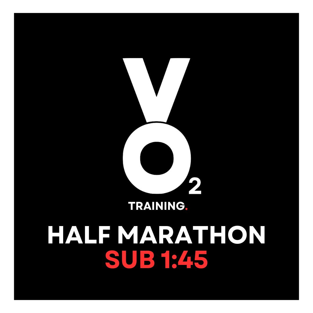 VO2 Half Marathon Training Plan: Sub 1:45