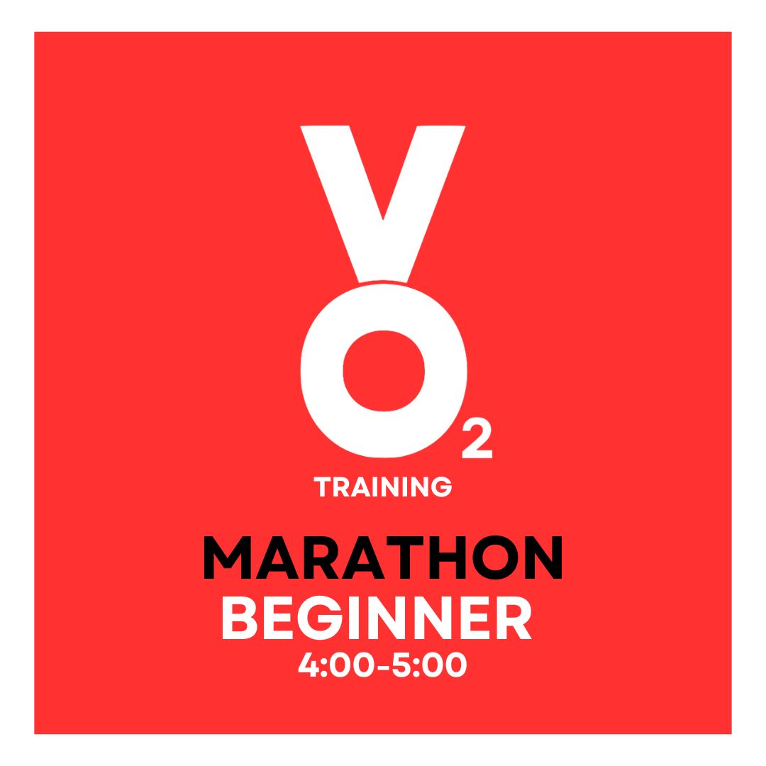 VO2 Marathon Training Plan: Beginner (4-5 Hours)